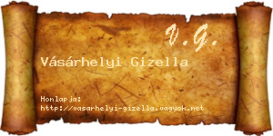 Vásárhelyi Gizella névjegykártya