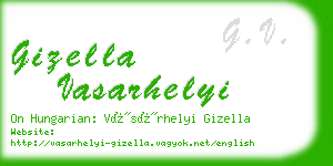 gizella vasarhelyi business card